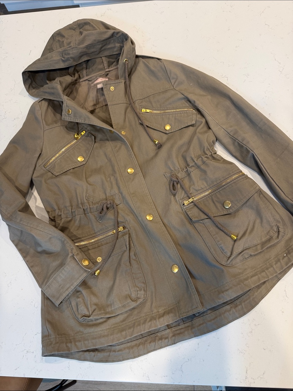 Forever 21 Hooded Utility Jacket -